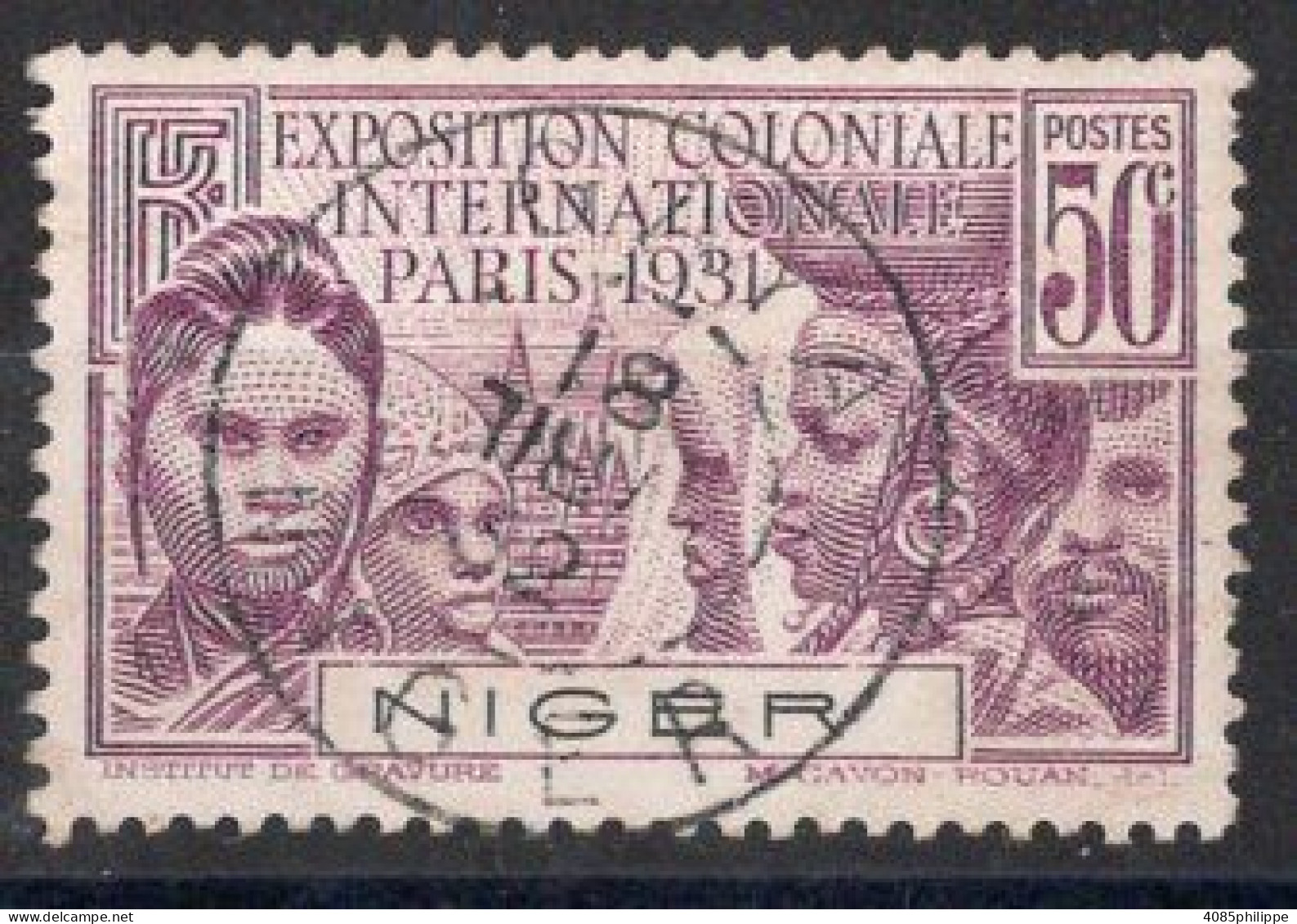 NIGER Timbre-poste N°54 Oblitéré TB Cote : 7.00€ - Used Stamps