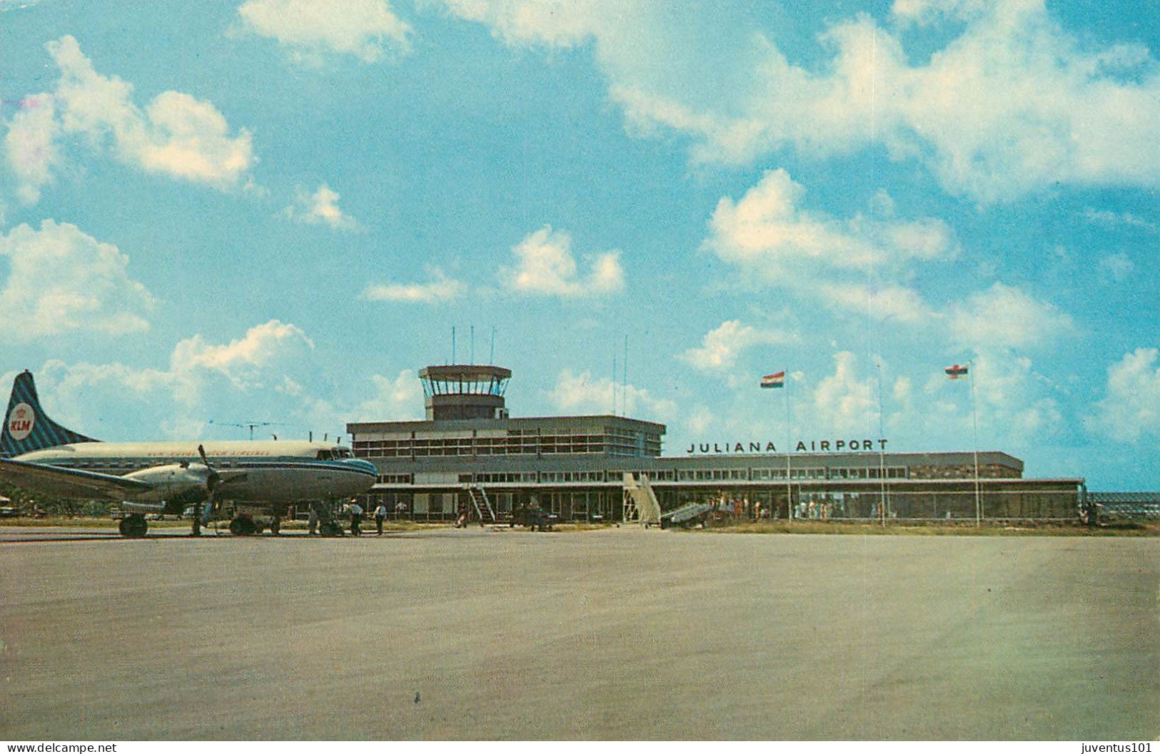 CPSM Juliana Airport-St Maarten-Timbre-RARE     L2257 - Sint-Marteen