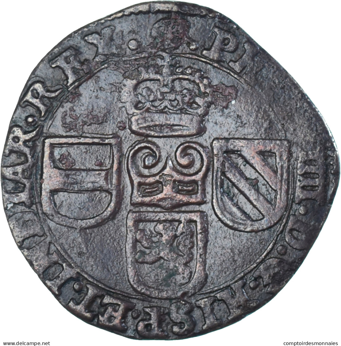 Monnaie, Pays-Bas Espagnols, Philippe IV, Liard, Oord, 1652, Bruxelles, TTB - Spanish Netherlands