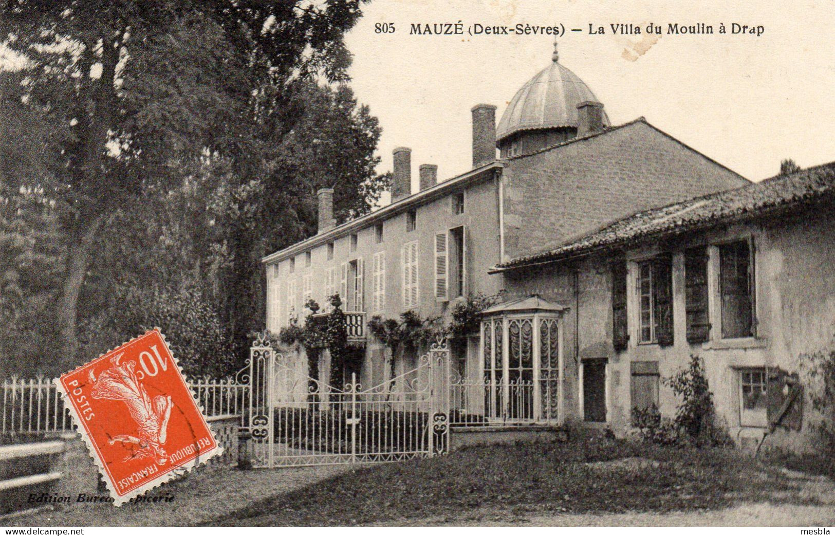CPA -   Mauzé  (79)  La Villa Du Moulin à Drap - Mauze Sur Le Mignon