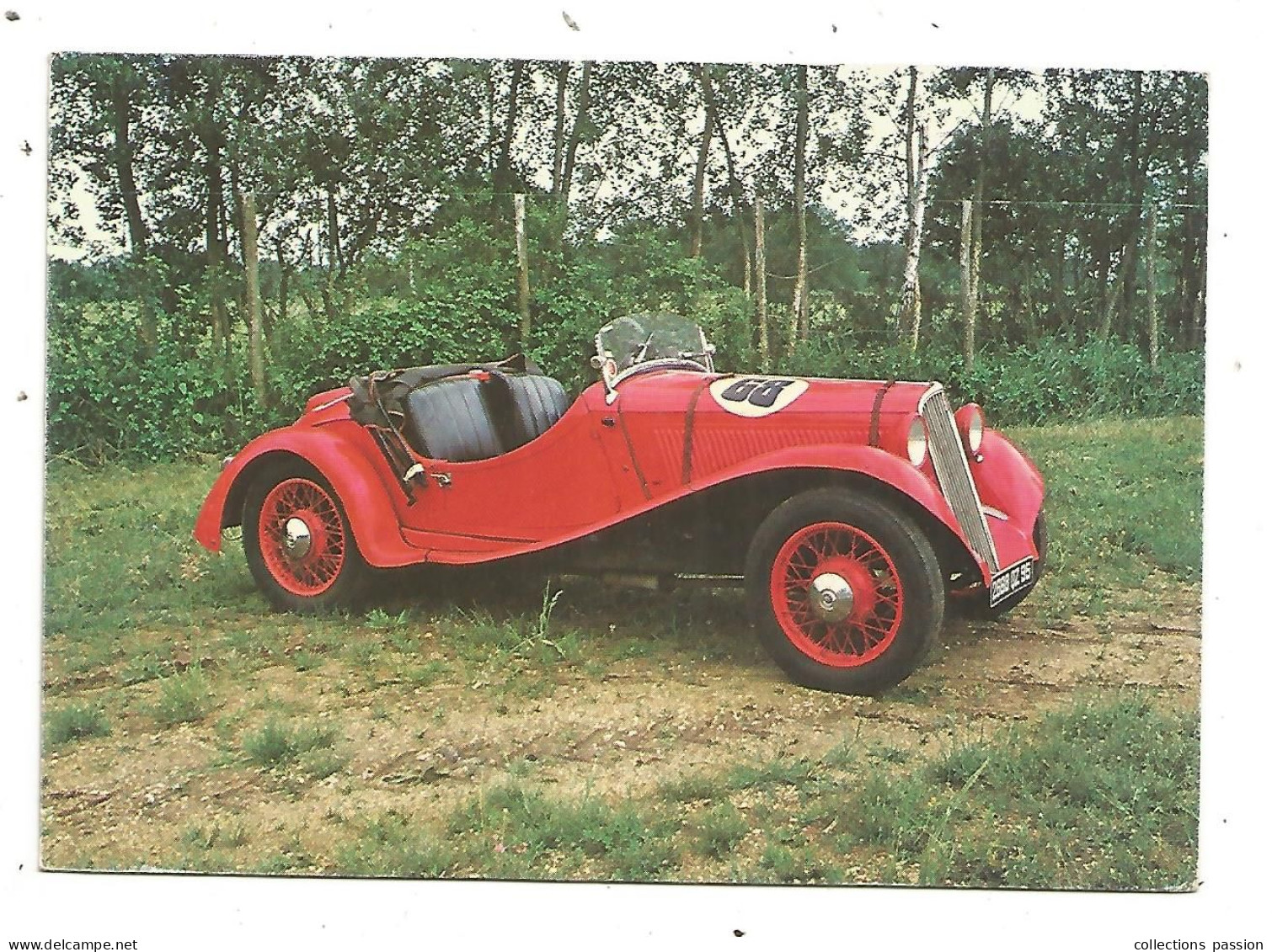 Cp, Musées De L'automobile Du Mans Et De Chatellerault , FIAT 508 S 1933, Vierge - Passenger Cars