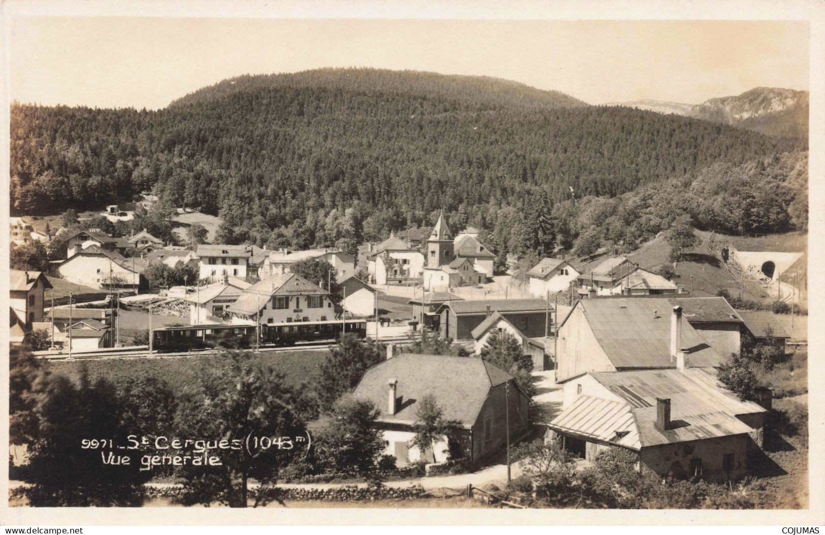 74 - ST CERGUES - S17254 - Vue Générale - Train - L23 - Saint-Cergues