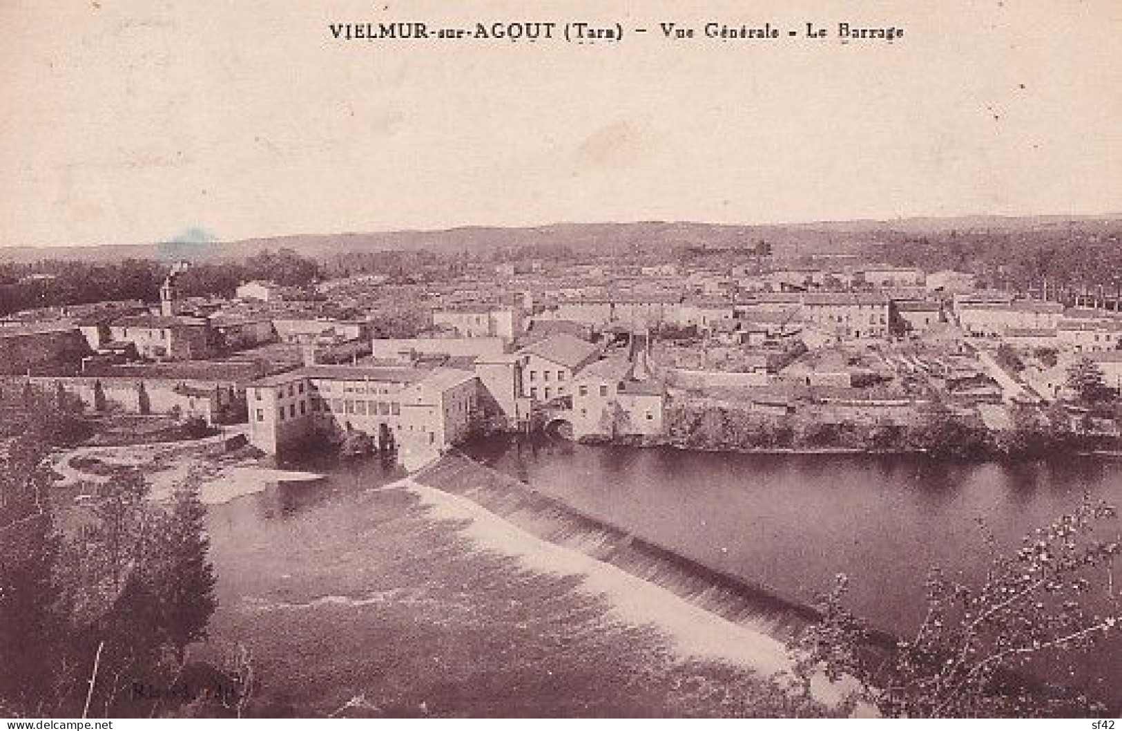 VIELMUR SUR AGOUT                    VUE GENERALE. LE BARRAGE - Vielmur Sur Agout