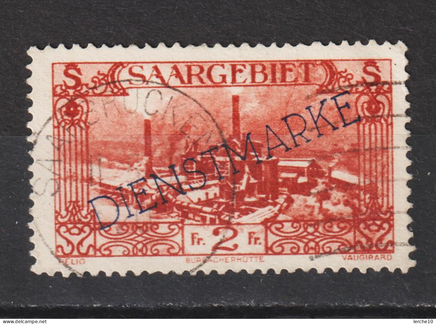 Saar MiNr. D 32 Abart (sab14) - Dienstmarken