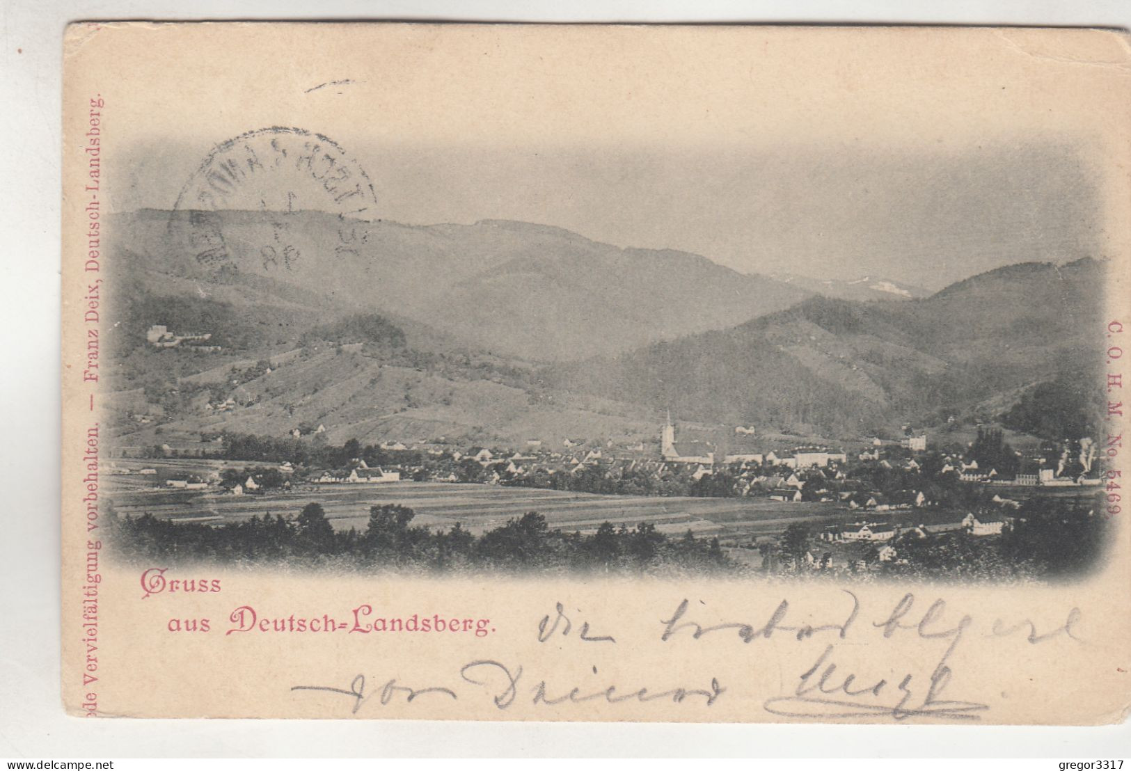 C8887) GRUSS Aus DEUTSCHLANDSBERG - DEUTSCH LANDSBERG - 1898 !! - Deutschlandsberg