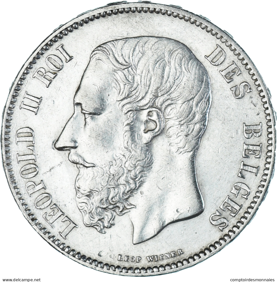 Monnaie, Belgique, Leopold II, 5 Francs, 5 Frank, 1870, TTB, Argent, KM:24 - 5 Francs