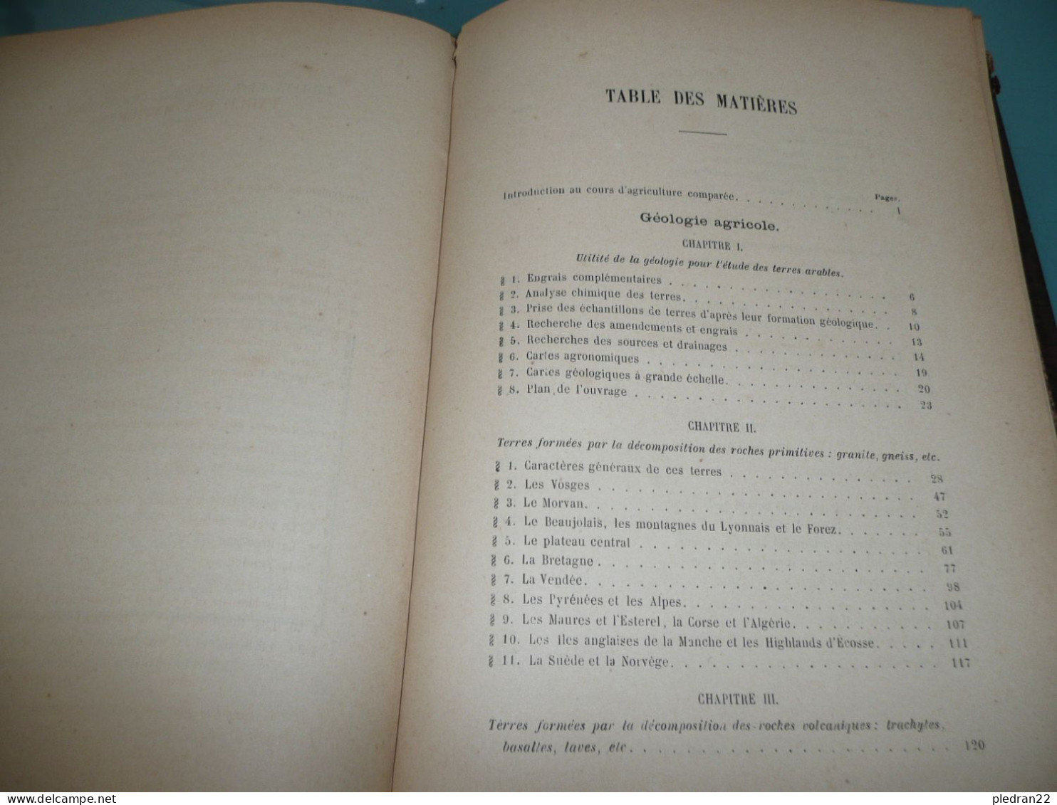 EUGENE RISLER GEOLOGIE AGRICOLE TOME I PREMIERE PARTIE DU COURS D'AGRICULTURE COMPAREE AGRONOMIE AGRONOME 1884 - Garden