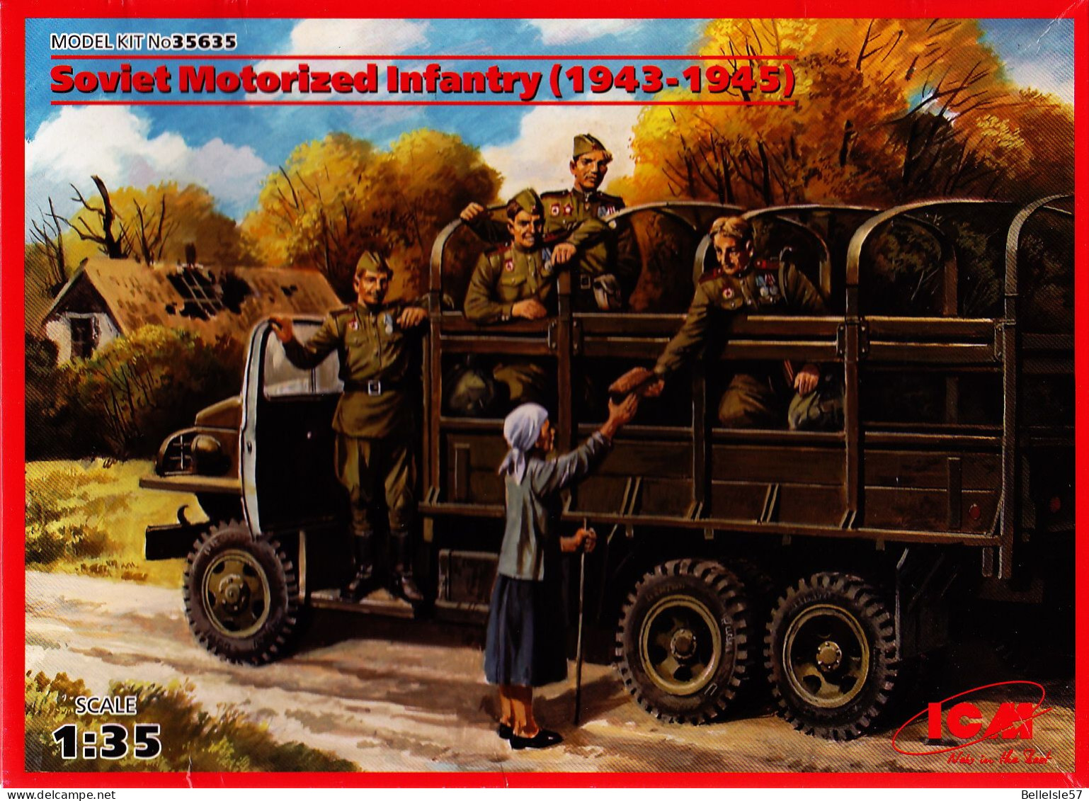 ICM - Soviet Motorized Infantry (1943-1945) - Soldats Russes Infanterie Motorisée - 1/35 - Beeldjes
