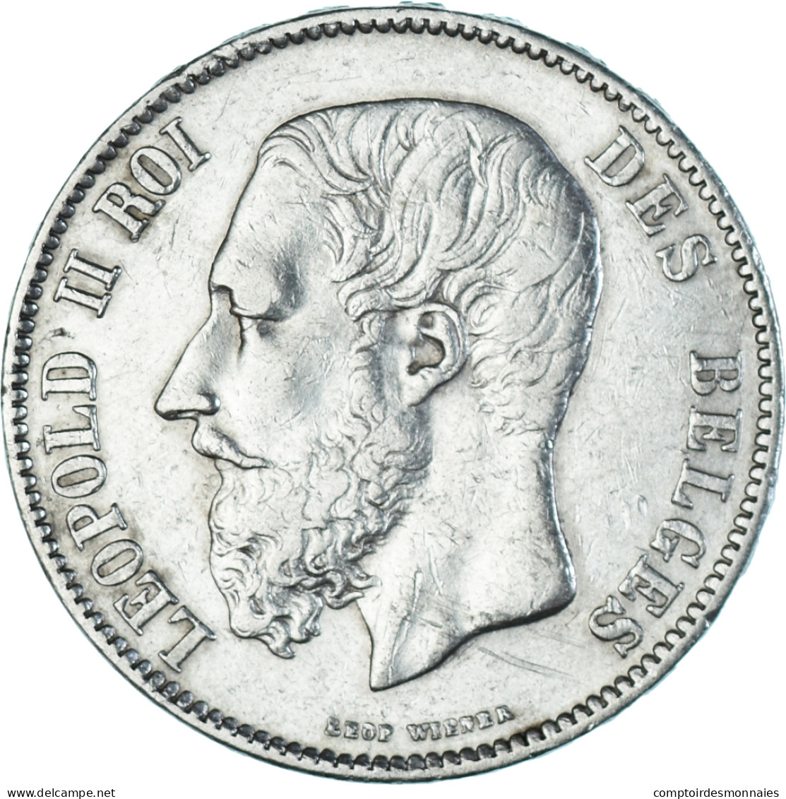 Monnaie, Belgique, Leopold II, 5 Francs, 5 Frank, 1870, TTB, Argent, KM:24 - 5 Frank