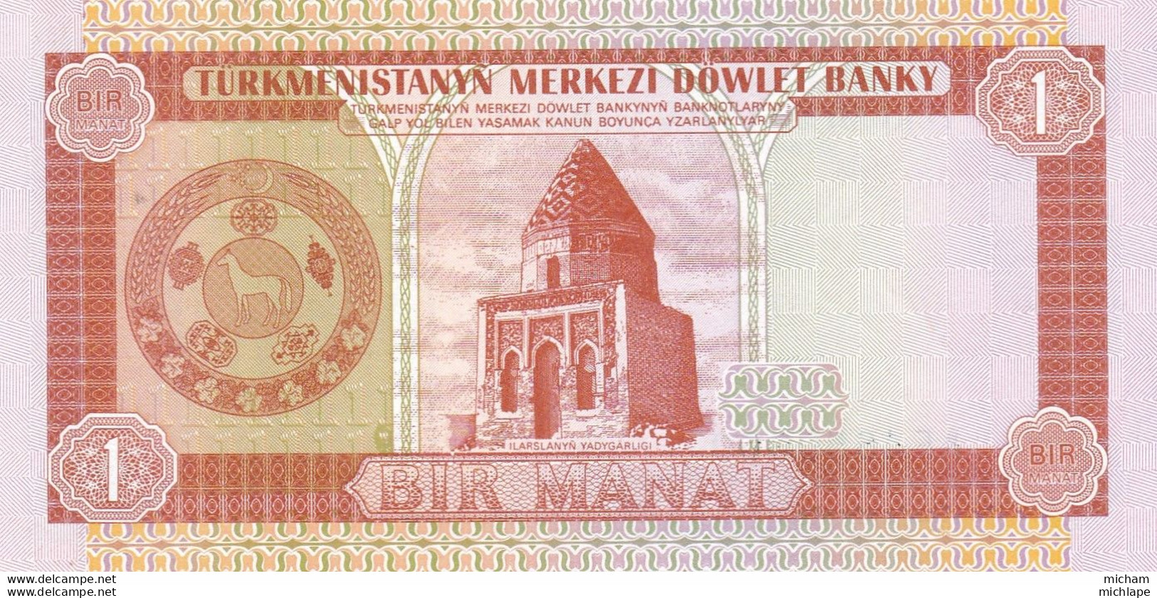 1 Manat - Bir - Turkmenistanyna  - Neuf - Turkmenistán