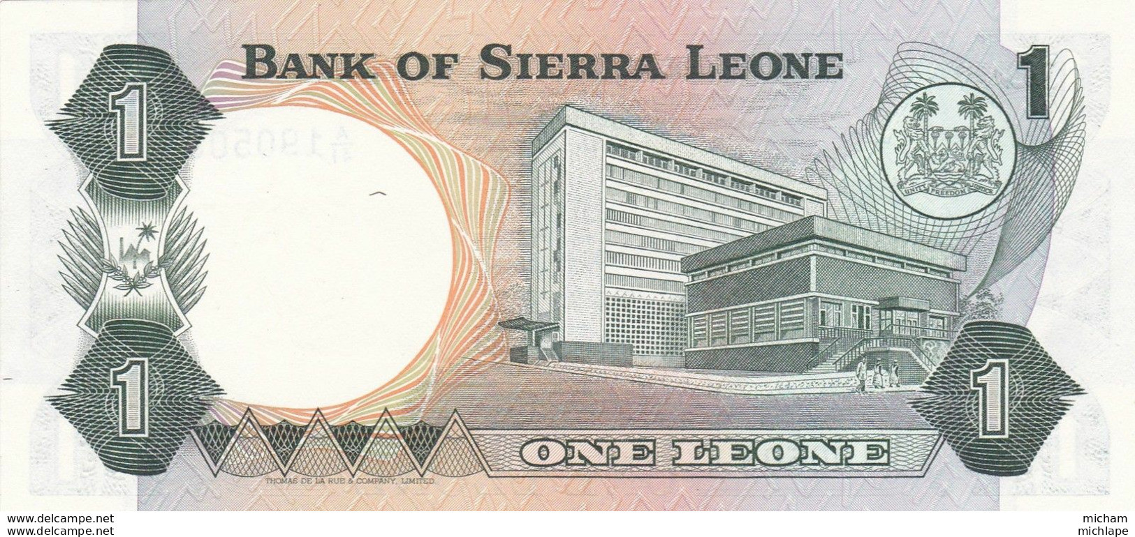 SIERRA LEONE -  1 Leone 1984 - Etat Neuf - Sierra Leone