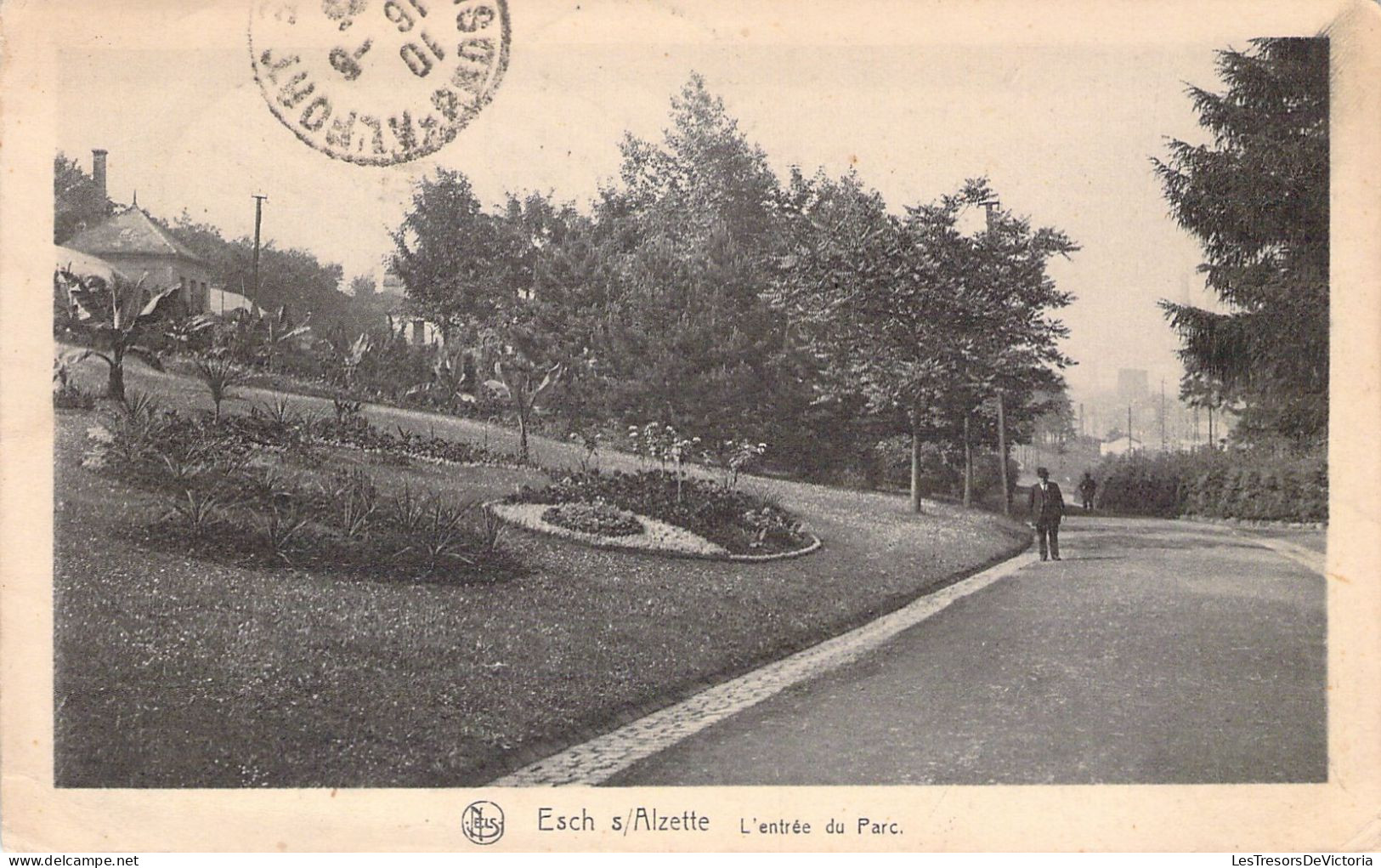 LUXEMBOURG - Esch Sur Alzette - L'entrée Du Parc - Carte Postale Ancienne - Esch-sur-Alzette