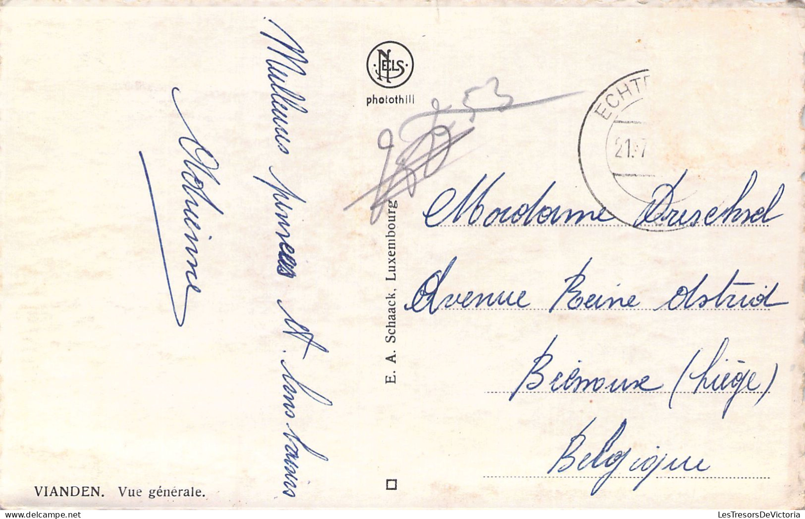 LUXEMBOURG - VIANDEN - Vue Générale - Carte Postale Ancienne - Vianden