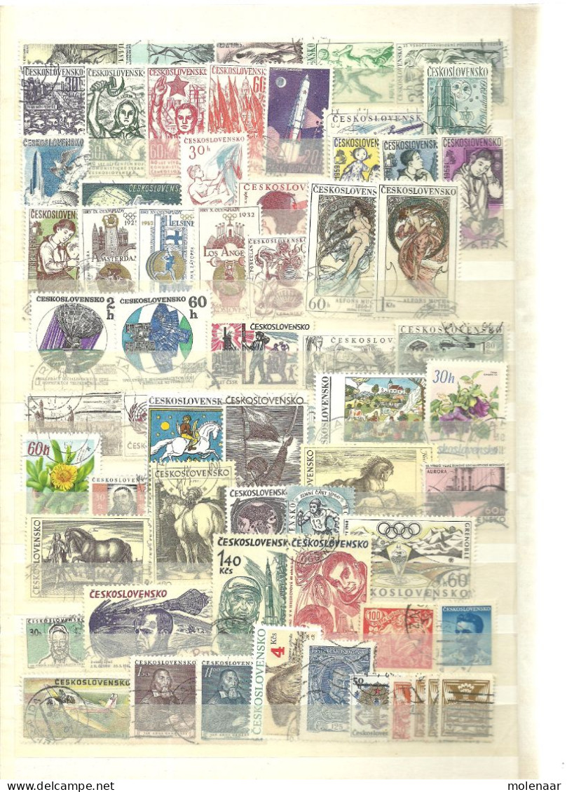 Tsjechoslowakije verzameling  veel postzegels hoge cat. waarde in stockboek (11004)
