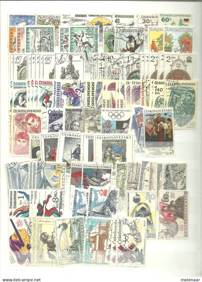 Tsjechoslowakije verzameling  veel postzegels hoge cat. waarde in stockboek (11004)