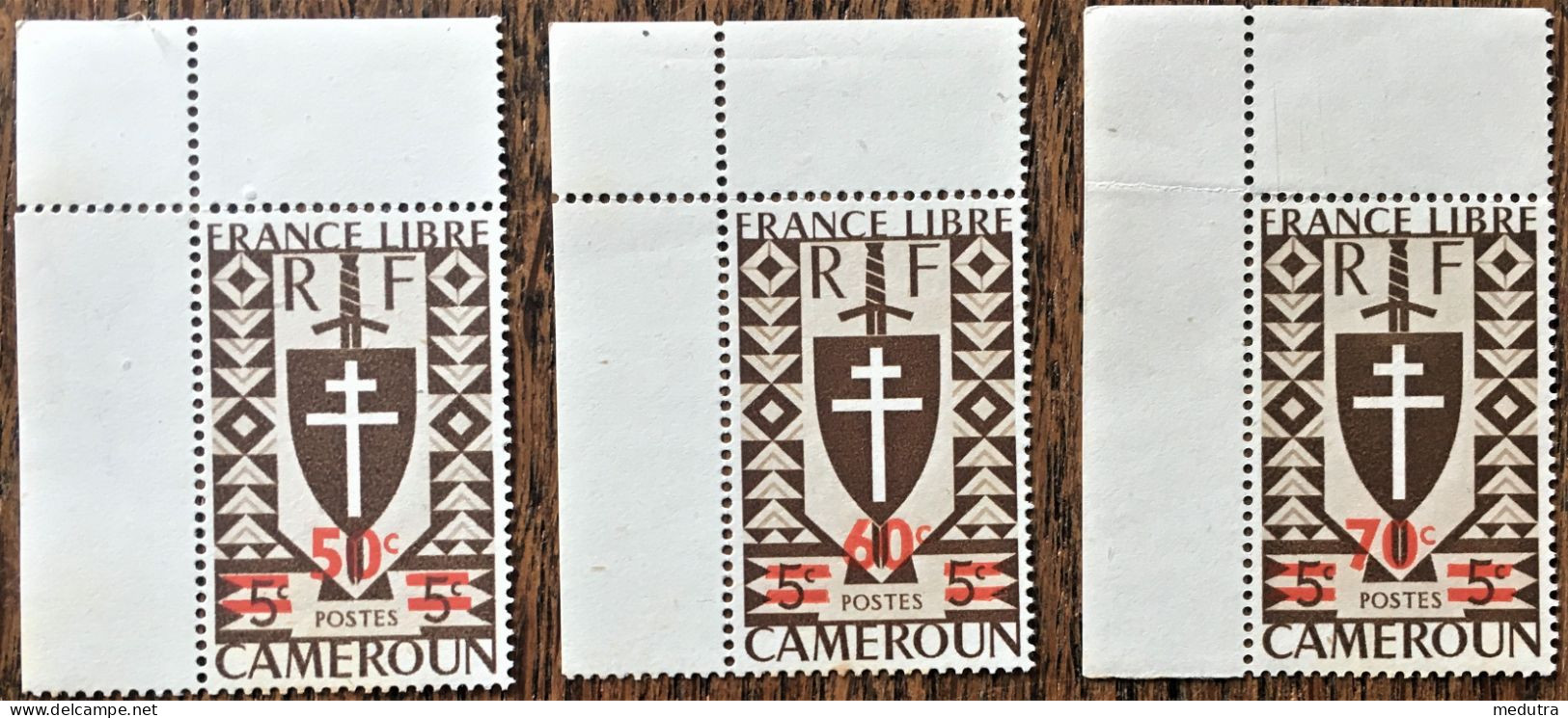 Cameroun France Libre Lot De 23 Timbres Neufs Entre 249 Et 262 + Entre 266 Et 273 (souches : Voir Photos) - Cameroun (1960-...)