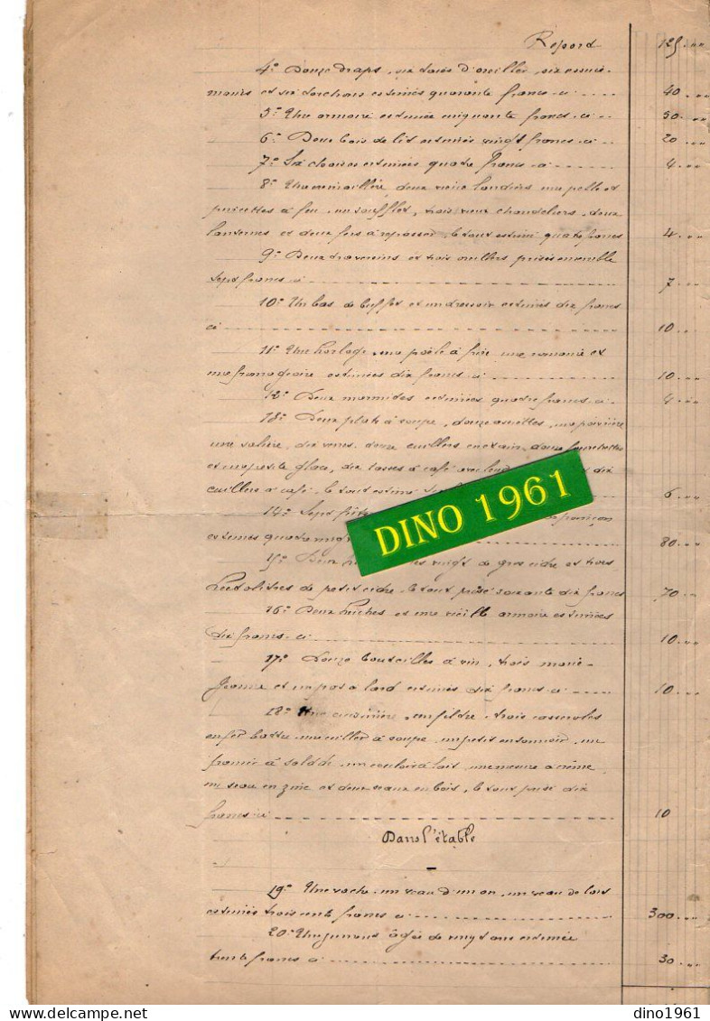 VP22.068 - 1892 - Notaire LE BRETON - Etat De Situation Après Les Décès De Mr & Mme LEPEINTRE à LA FERRIERE - BOCHARD - Manuscrits