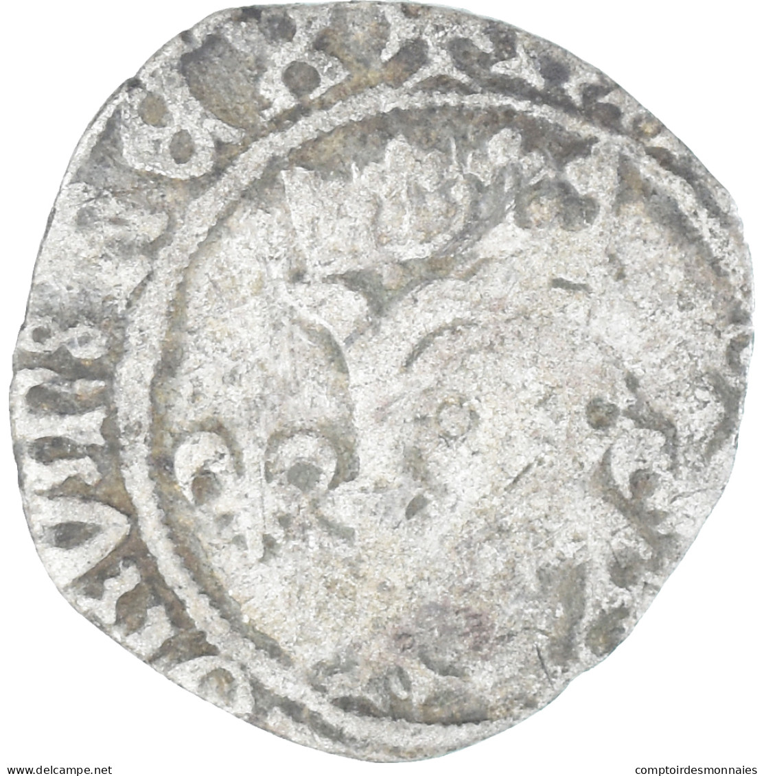Monnaie, France, Charles VIII, Karolus, 1483-1498, Toulouse, TB, Billon - 1483-1498 Charles VIII L'Affable