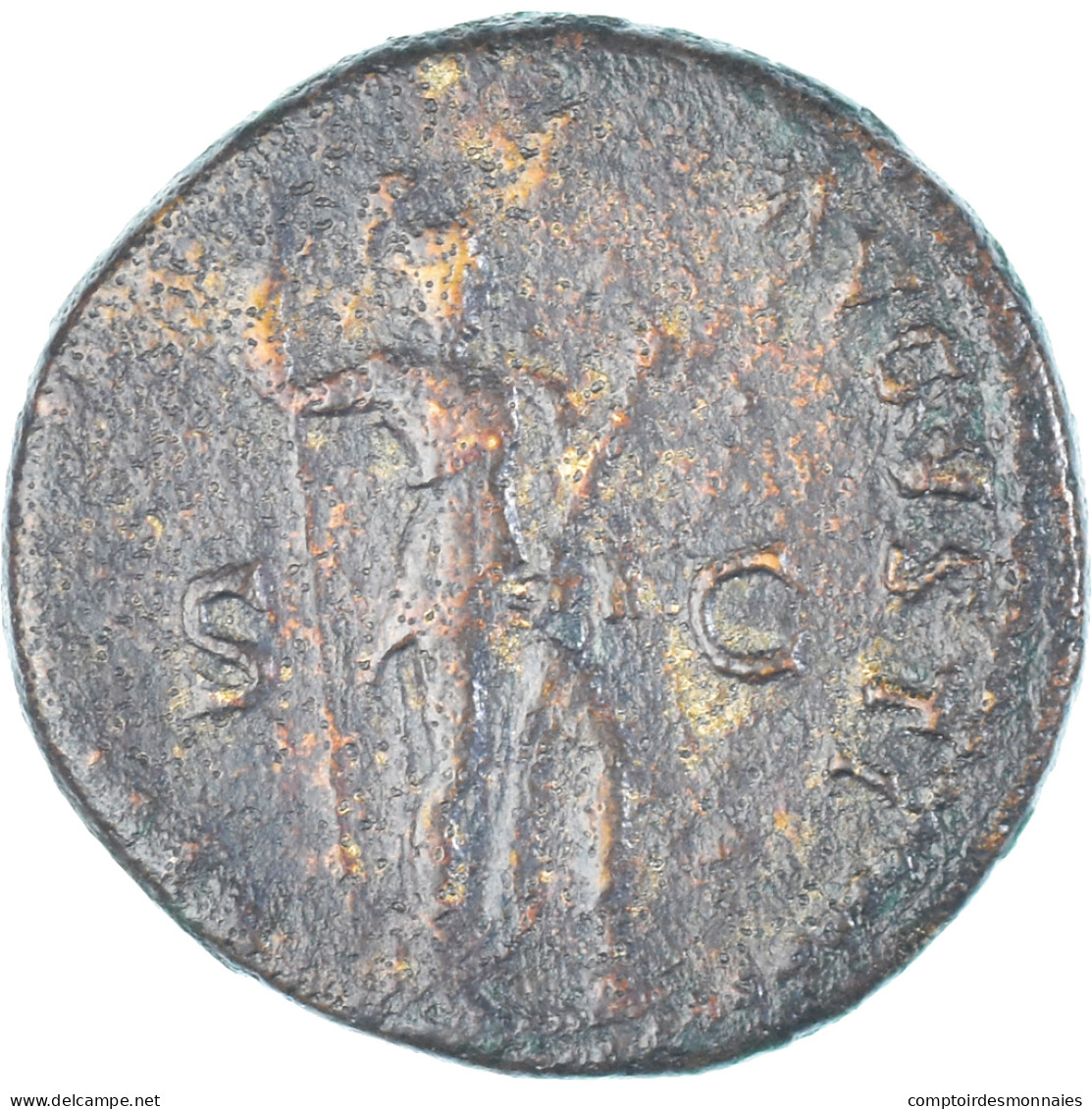 Monnaie, Domitien, As, 92-94, Rome, TB+, Bronze, RIC:757 - Les Flaviens (69 à 96)