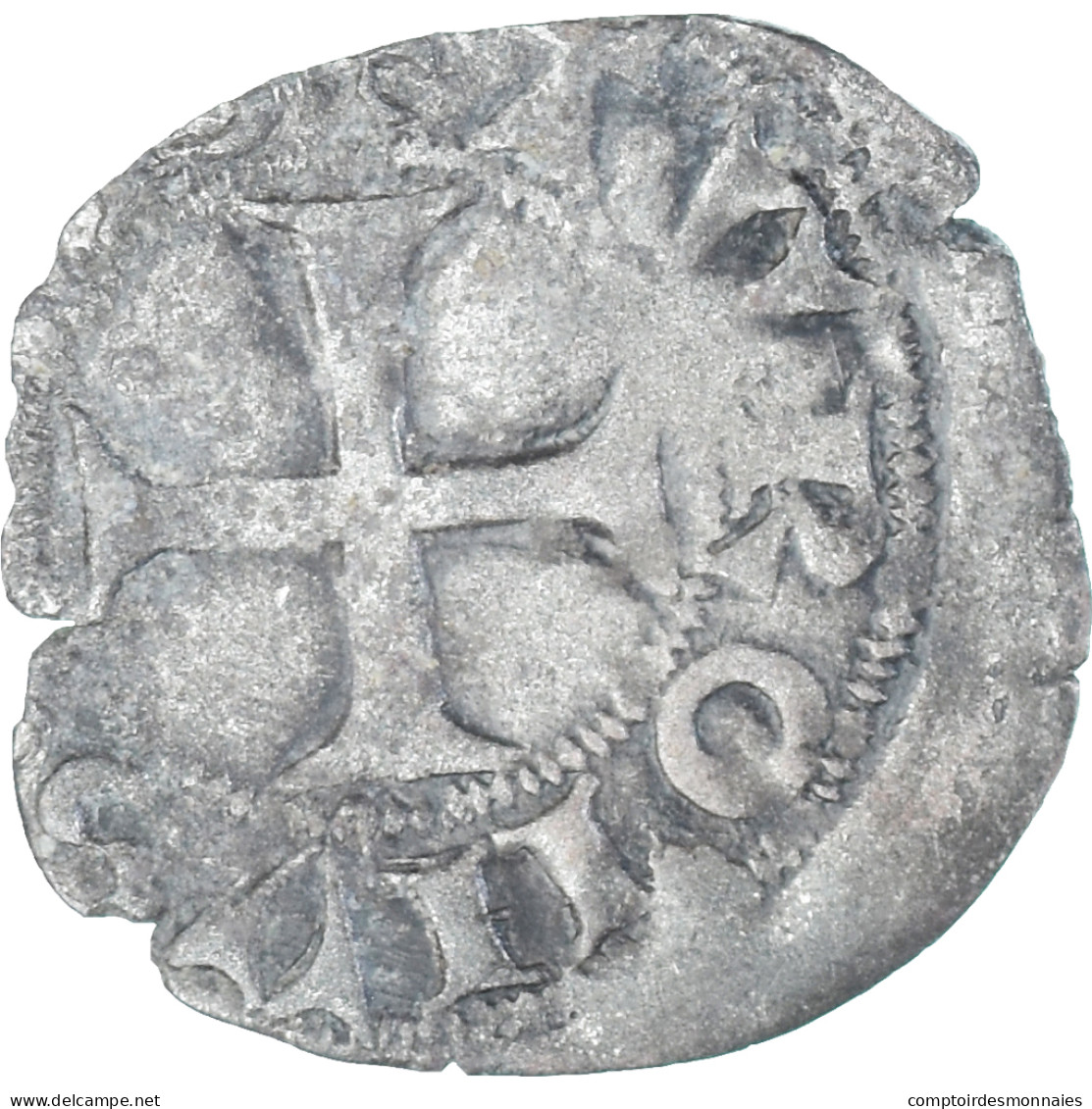 Monnaie, France, Charles VI, Denier Tournois, 1380-1422, 2nd Emission, TB+ - 1380-1422 Charles VI Le Fol