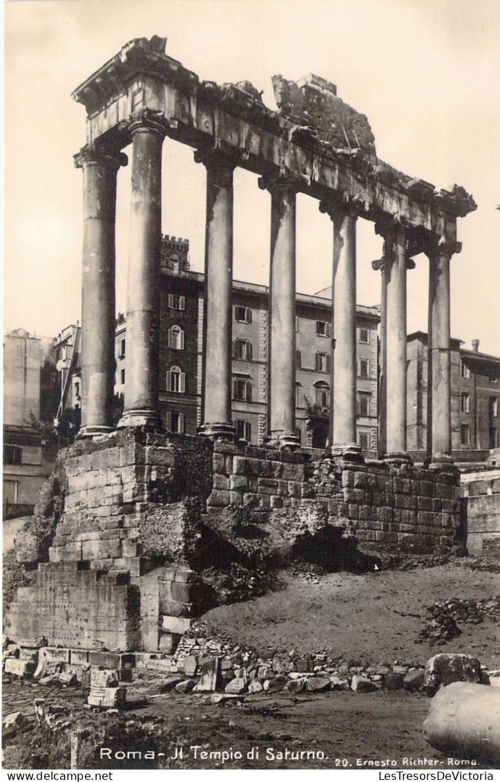 ILTALIE - ROMA - Il Tempio Di Saturno - Carte Postale Ancienne - Otros Monumentos Y Edificios