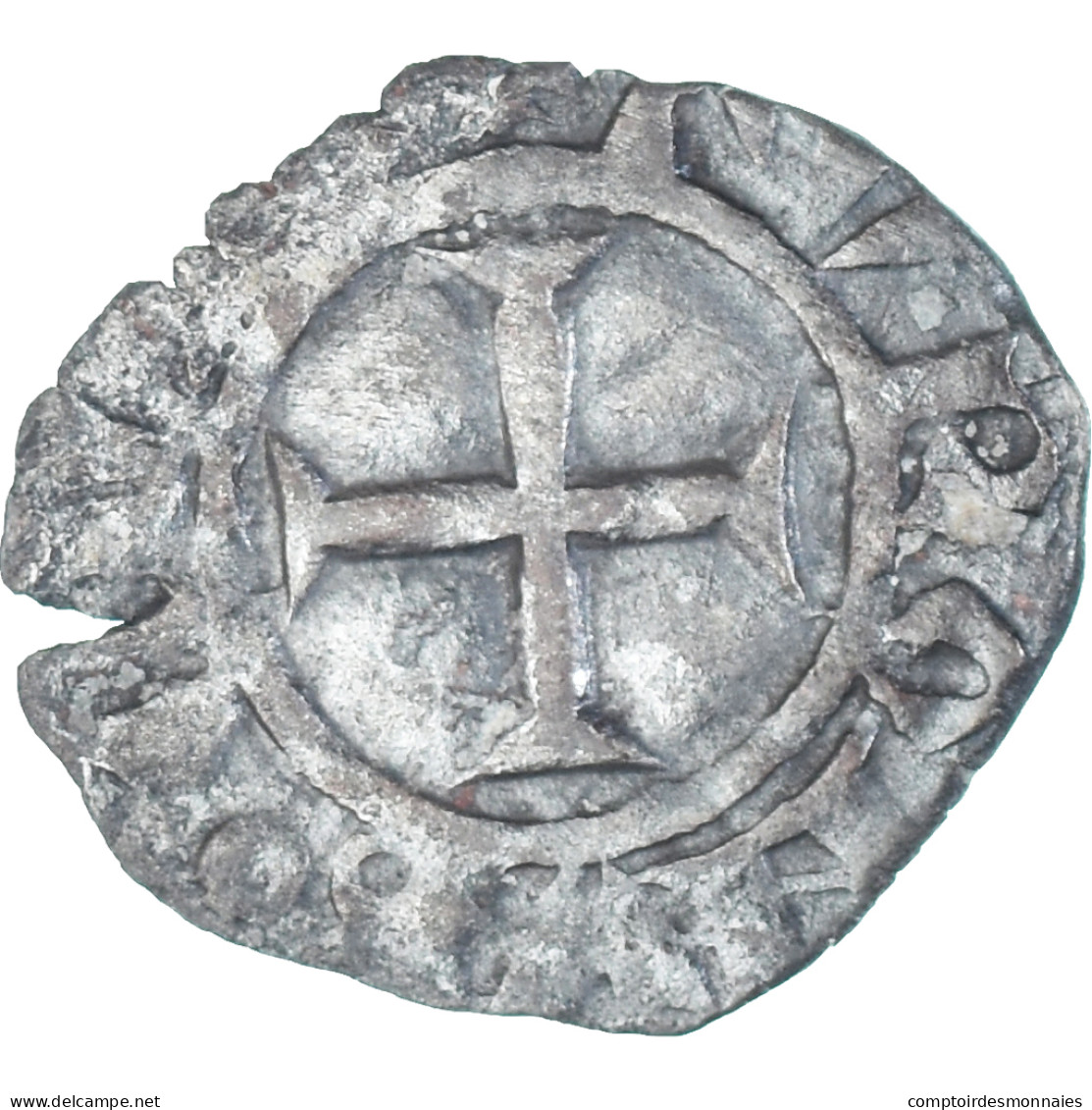 Monnaie, France, Charles VI, Denier Tournois, 1380-1422, 1st Emission, TB - 1380-1422 Charles VI The Beloved