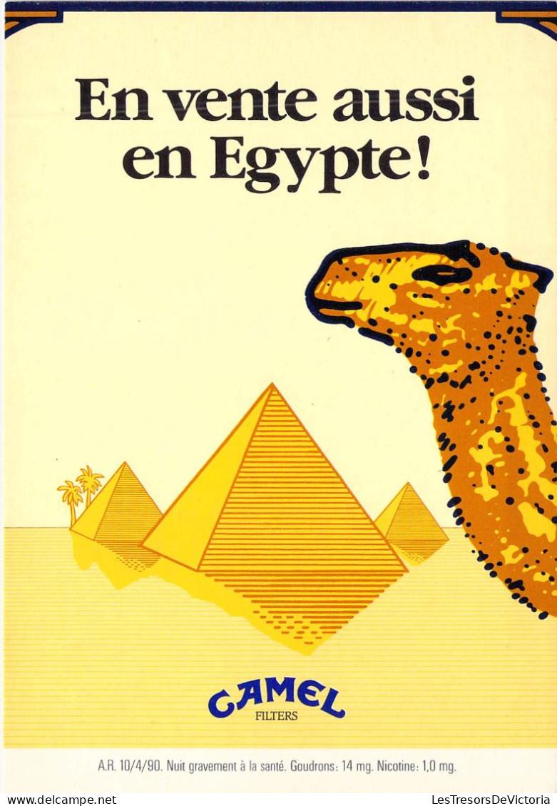 PUBLICITE - CAMEL - En Vente Aussi En Egypte - Carte Postale Ancienne - Publicidad