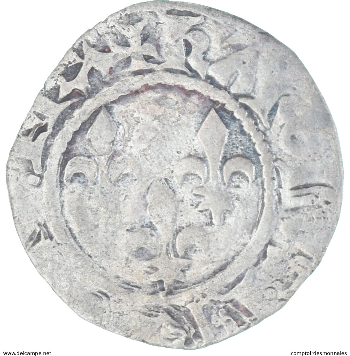 Monnaie, France, Charles VI, Double Tournois, 1380-1422, 1st Emission, TB - 1380-1422 Charles VI The Beloved