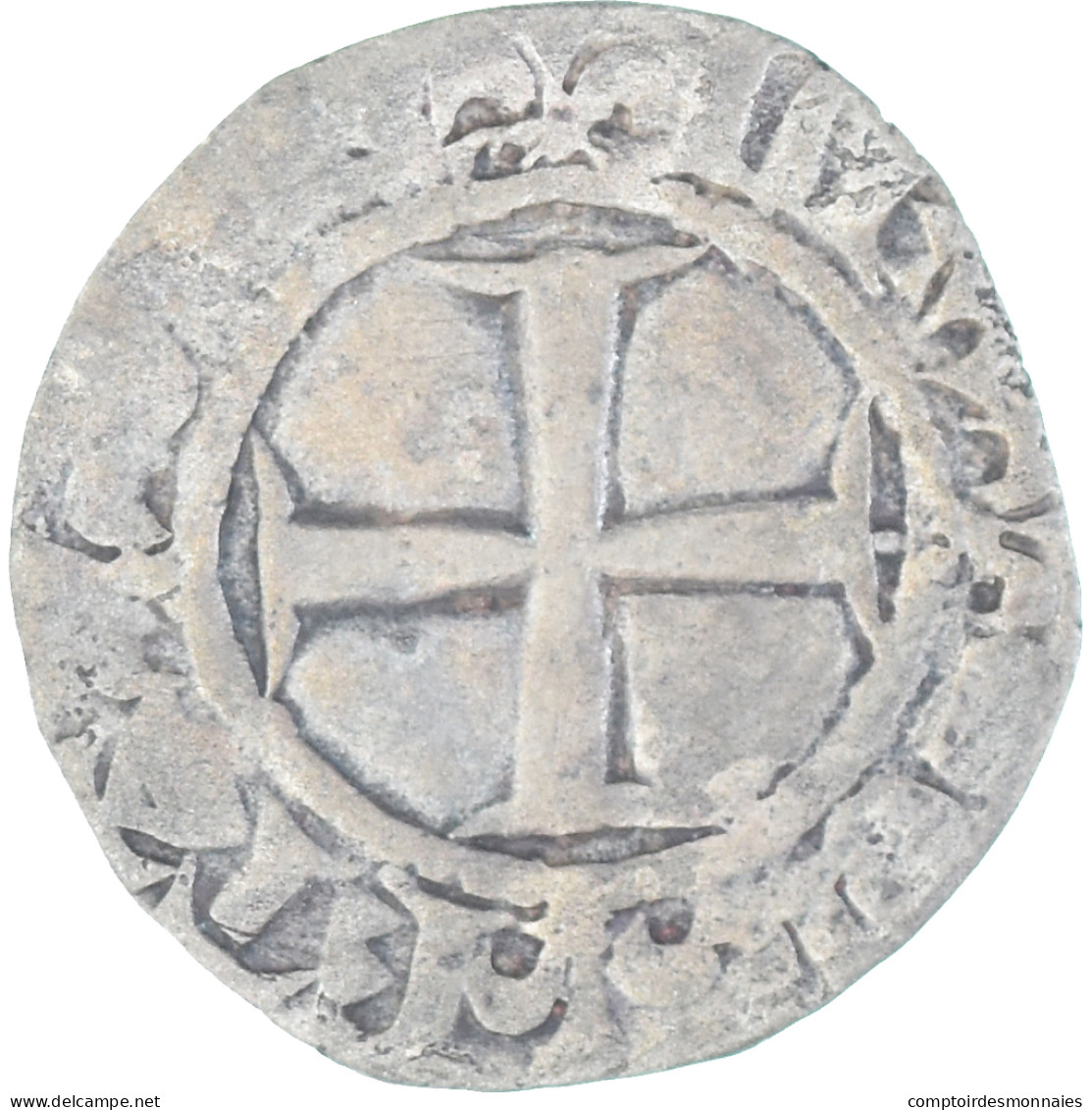 Monnaie, France, Charles VI, Double Tournois, 1380-1422, 1st Emission, TB - 1380-1422 Charles VI The Beloved