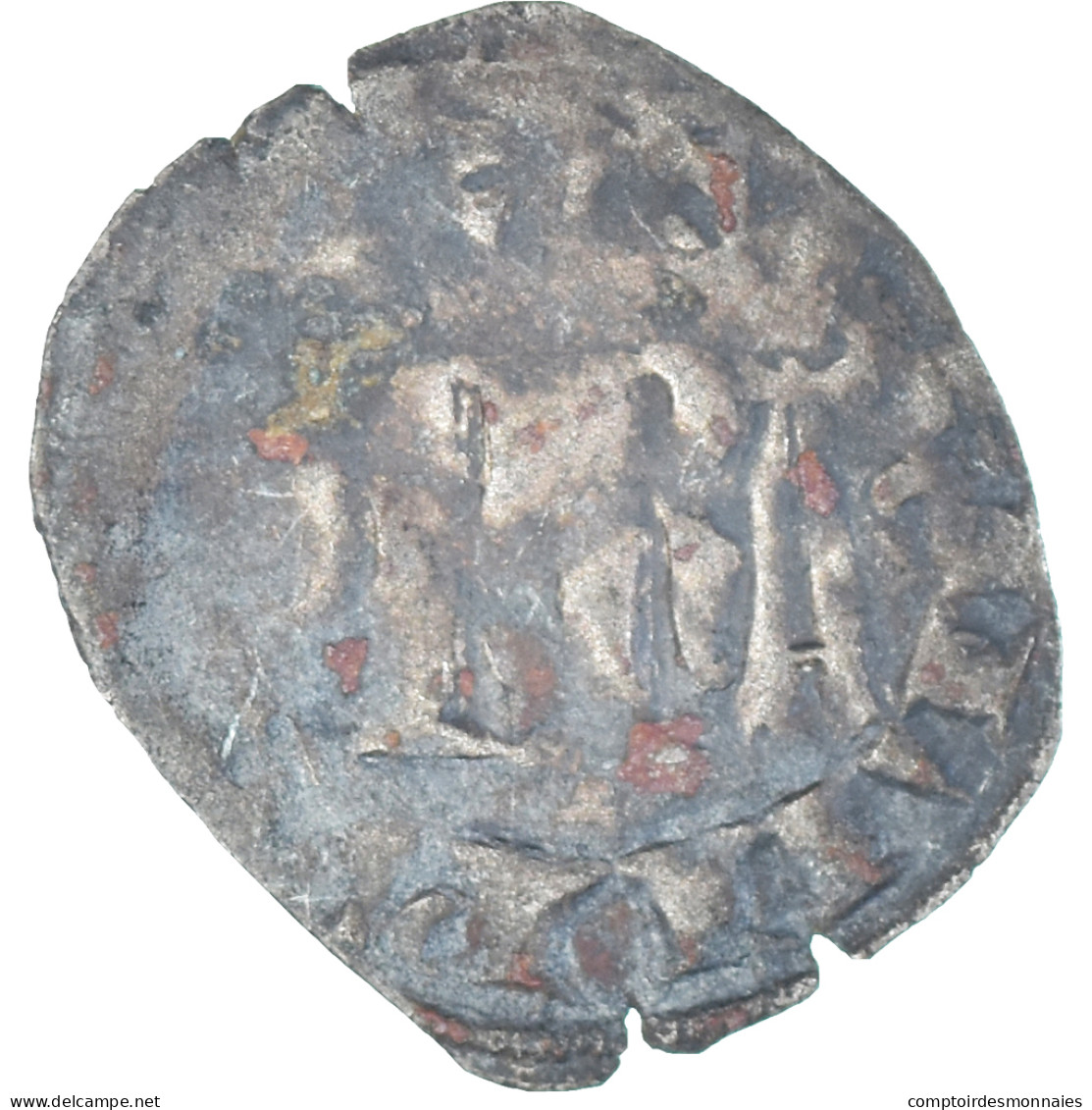 Monnaie, France, Philippe VI, Denier Parisis, 1328-1350, 1st Emission, TB - 1328-1350 Philippe VI Le Fortuné