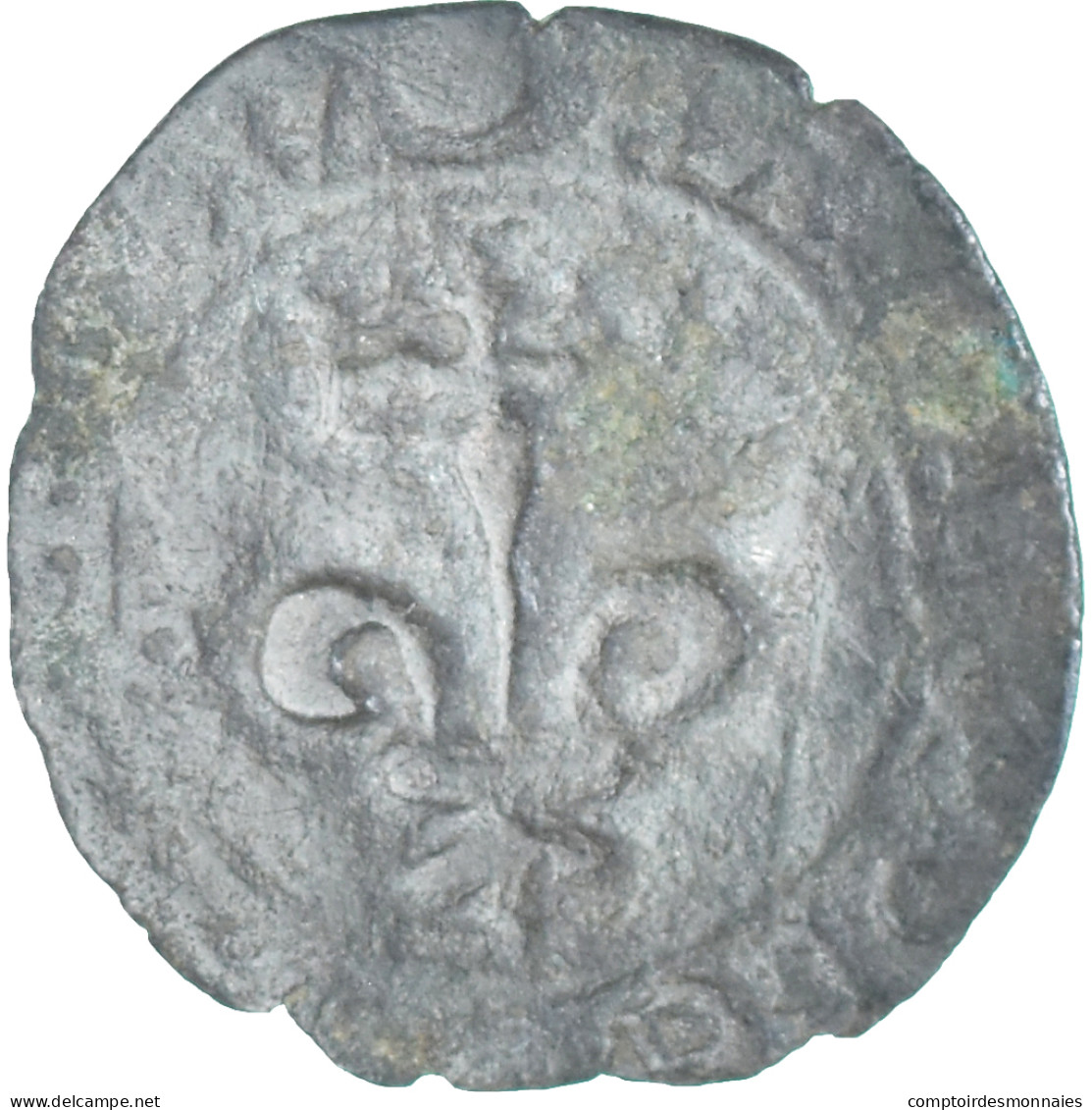 Monnaie, France, Charles VIII, Niquet, 1483-1498, Dijon, TB, Billon - 1483-1498 Carlo VIII