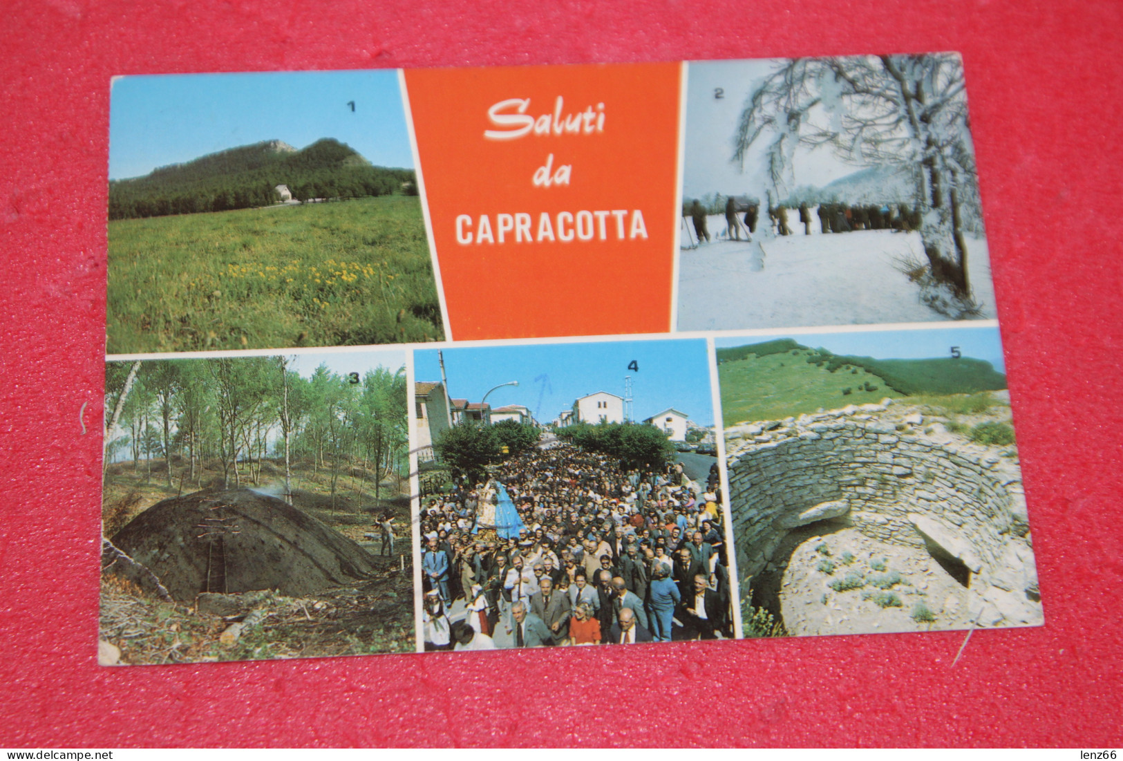 Isernia Capracotta Vedutine Con Processione 1985 - Isernia