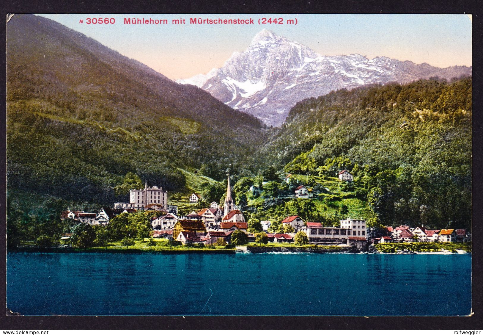 1912 Gelaufene AK Aus Mühlehorn Nach Trogen. Mit Mürtschenstock. - Mühlehorn