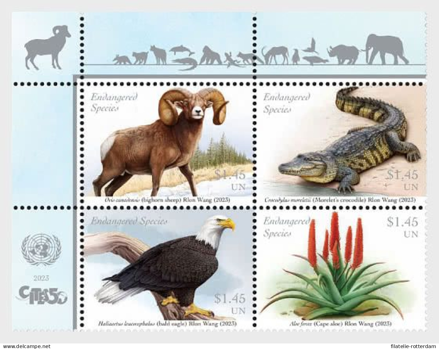 UN / VN - Postfris / MNH - Complete Set Endangered Animals 2023 - Neufs