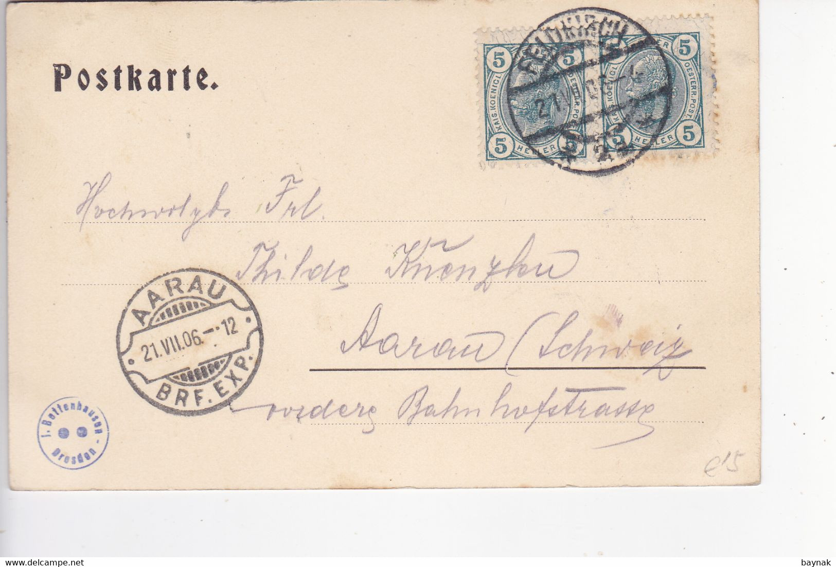 VOR80A --  FELDKIRCH  --  LEHRERSEMINAR  --  1906 - Feldkirch