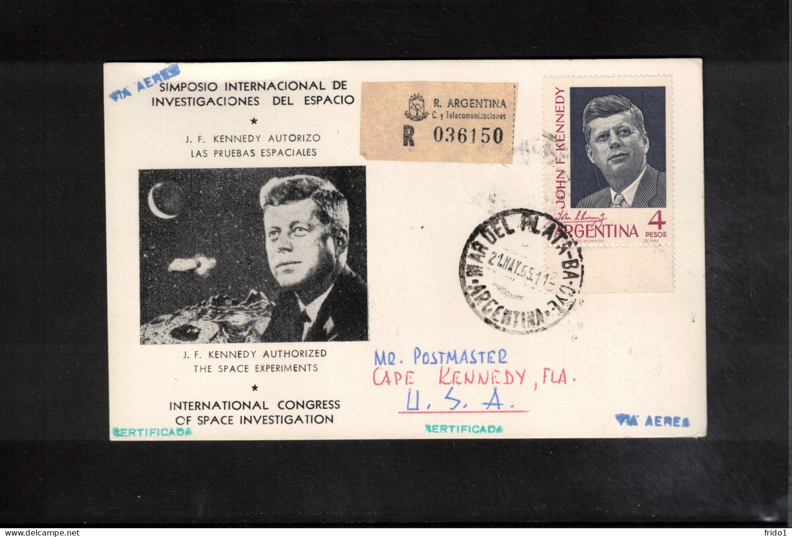 Argentina 1965 Space / Weltraum International Congress Of Space Investigation Interesting Postcard - Amérique Du Sud