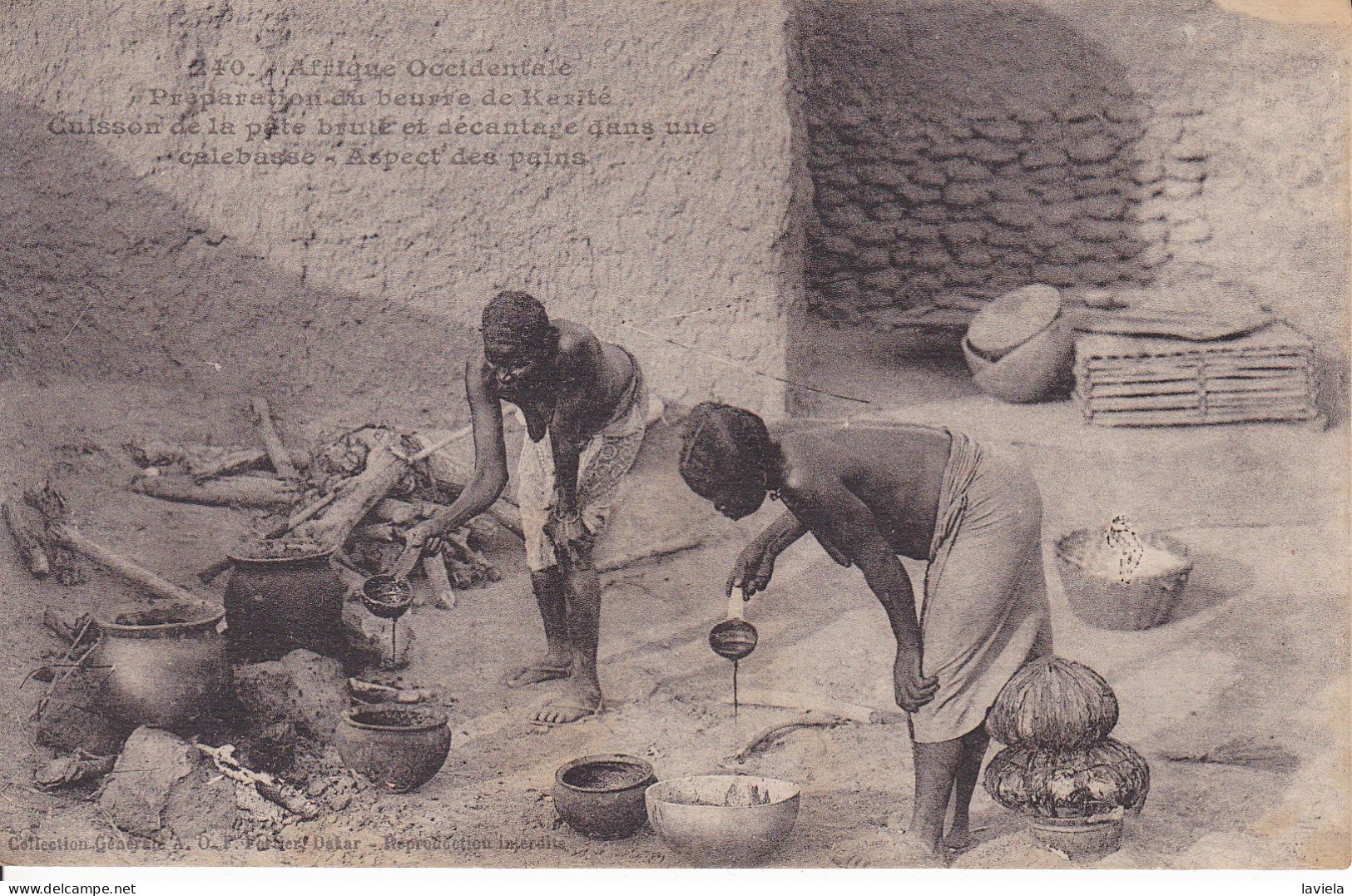 Afrique Occidentale - Préparation Du Beurre De Karité - Non Classés