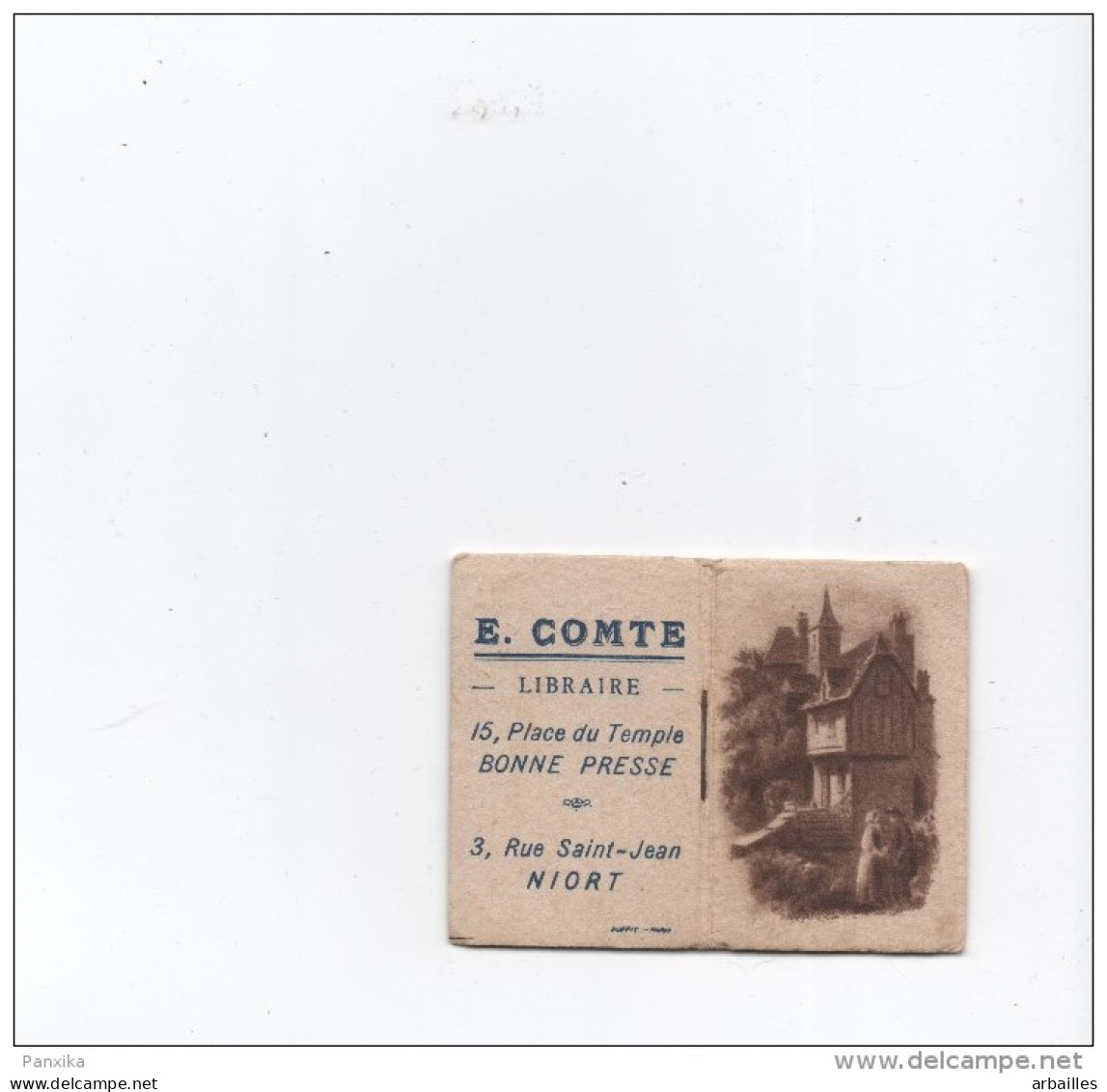 Niort. Mini Calendrier 1951. E.Comte Libraire. - Petit Format : 1941-60