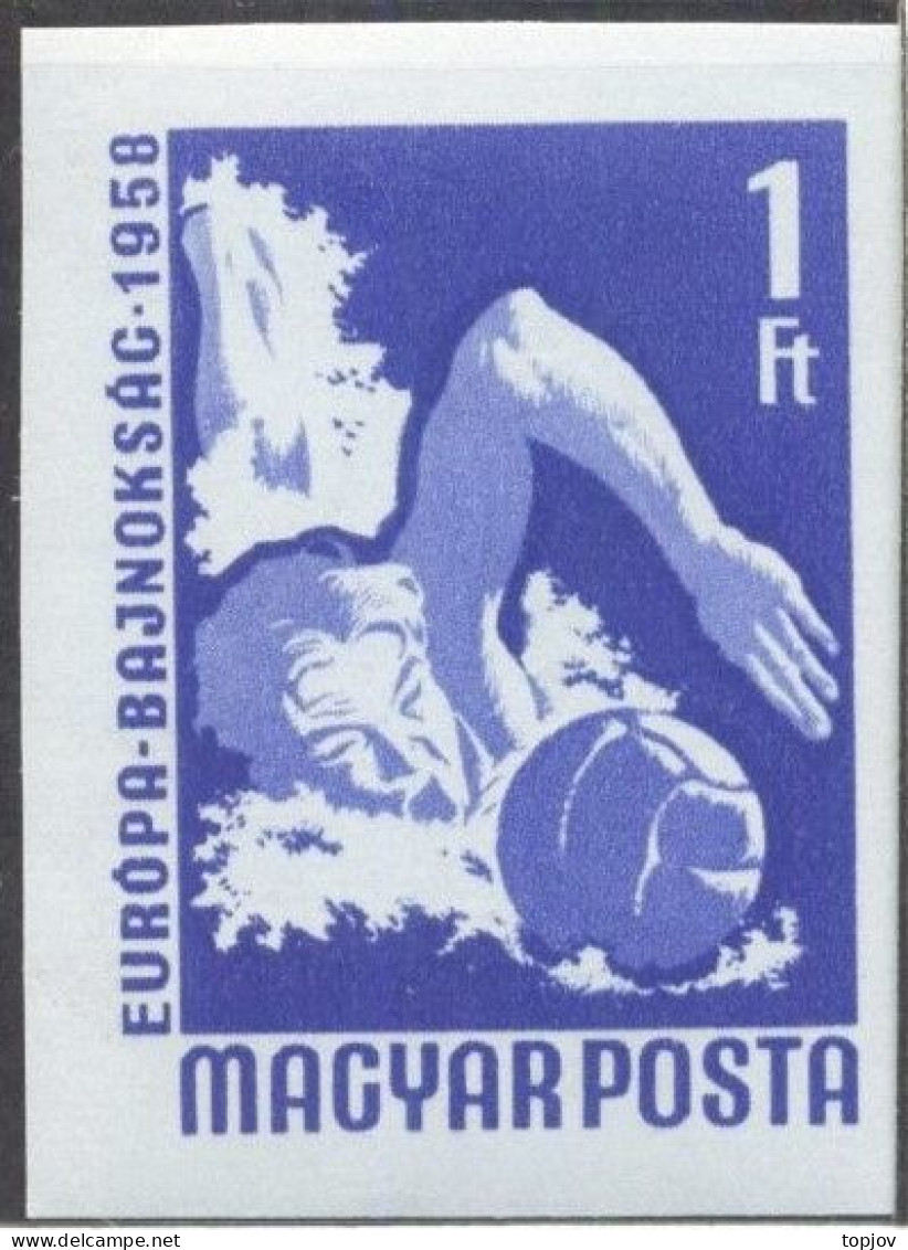 HUNGARY - EUROPEAN  GAMES WATER POLO  IMPERF. - **MNH - 1958 - Wasserball