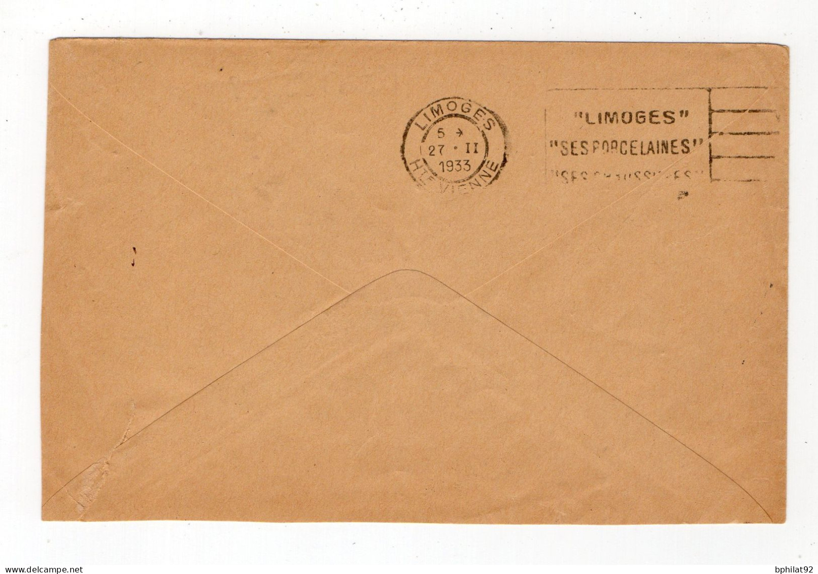 !!! LETTRE EN FRANCHISE DE 1933 POUR LIMOGES CACHET POSTE AUX ARMEES 612 (LATTAQUIE) - Briefe U. Dokumente