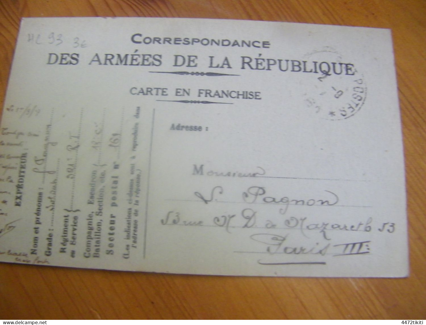 CPA -  Paris (75) - Ovation Au Général Pershing Chef Forces Américaines En France - 1917 - SUP (HC 93) - Receptions