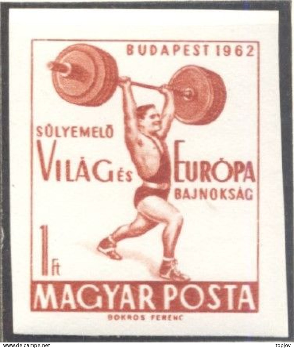 HUNGARY - EUROPA CUP  WEIGHT LIFTING  IMPERF.  - **MNH - 1962 - Haltérophilie