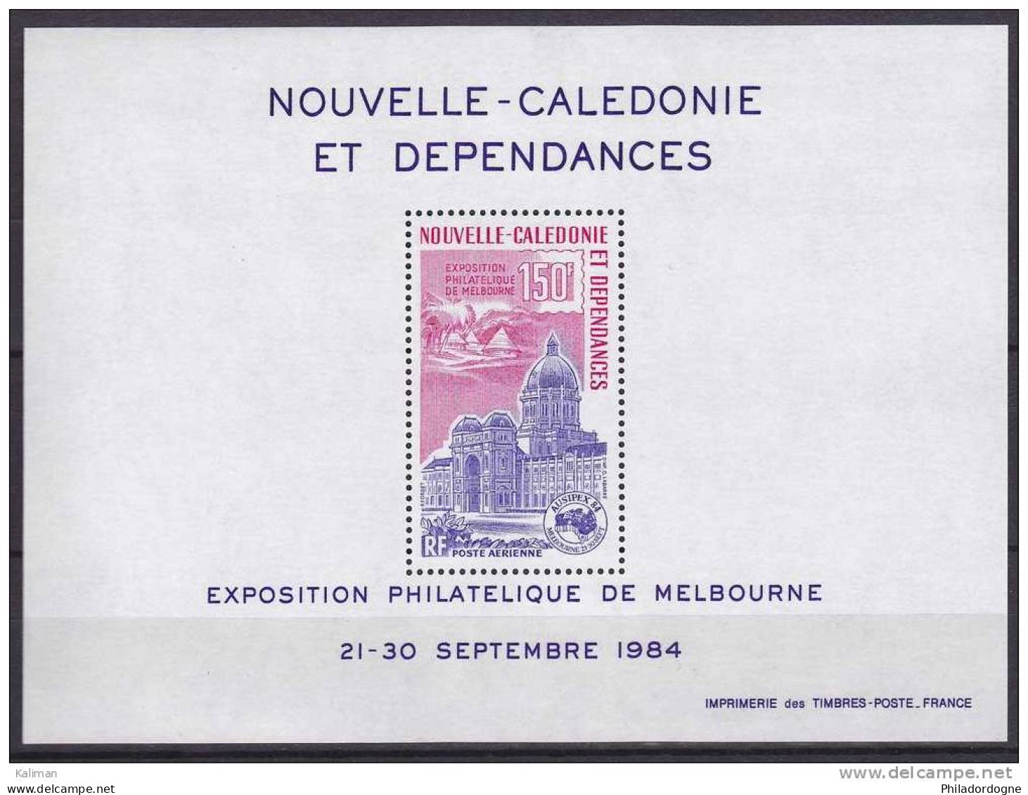 Nouvelle Calédonie Bloc N° 6 Xx - Cote 8 Euros - Prix De Départ 2,5 Euros - Blocs-feuillets