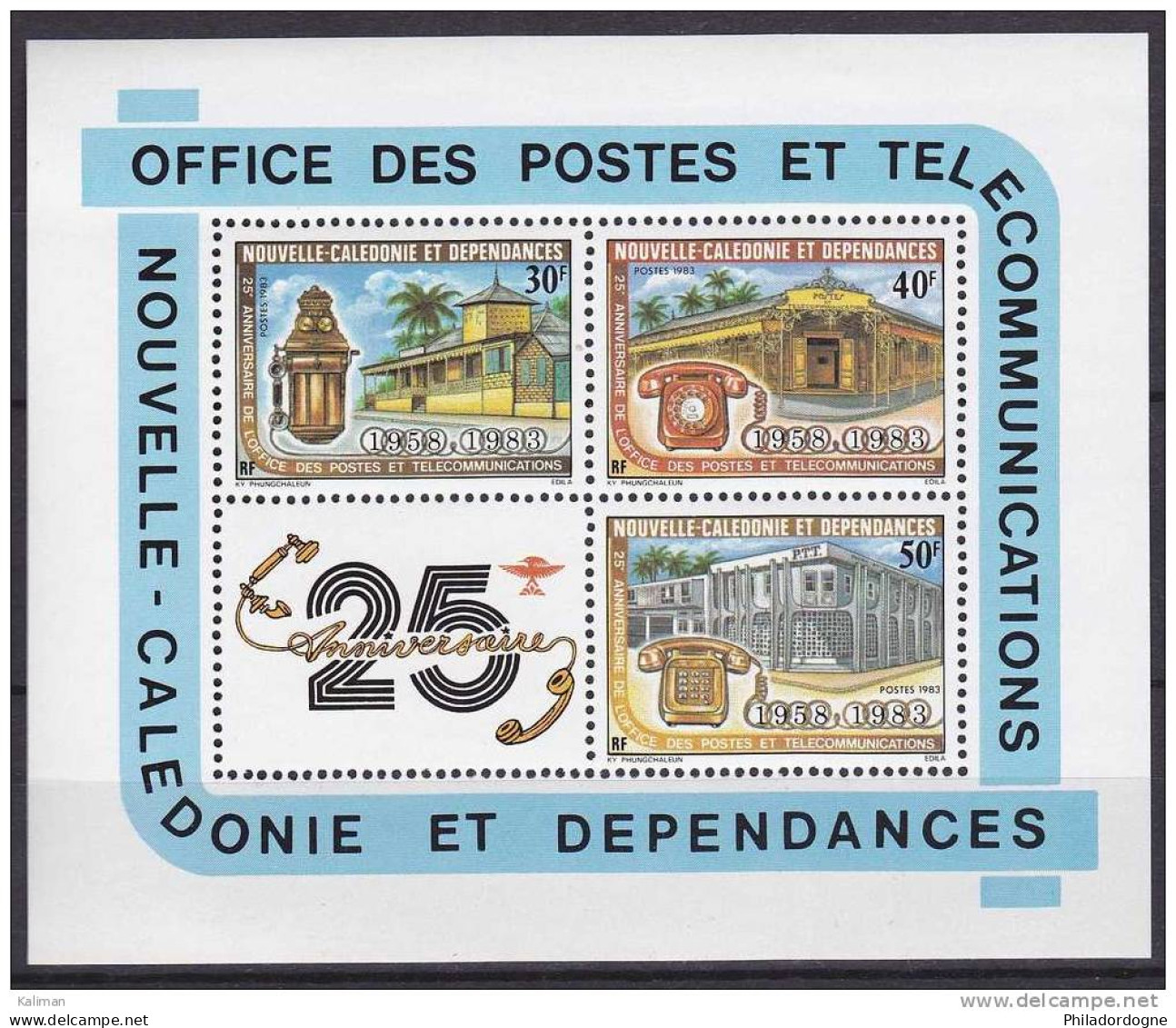 Nouvelle Calédonie Bloc N° 5 Xx - Cote 16 Euros - Prix De Départ 5 Euros - Blocks & Sheetlets