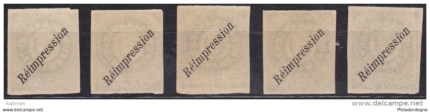 Argentine - 1 Exemplaire Parmi Les 5 Proposés - Réimpression Du N° 7 - Unused Stamps