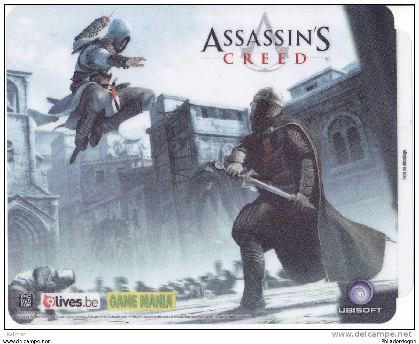 Tapis De Souris Plastique Collector Jeu Vidéo - "Assassin's Creed" - Merchandising