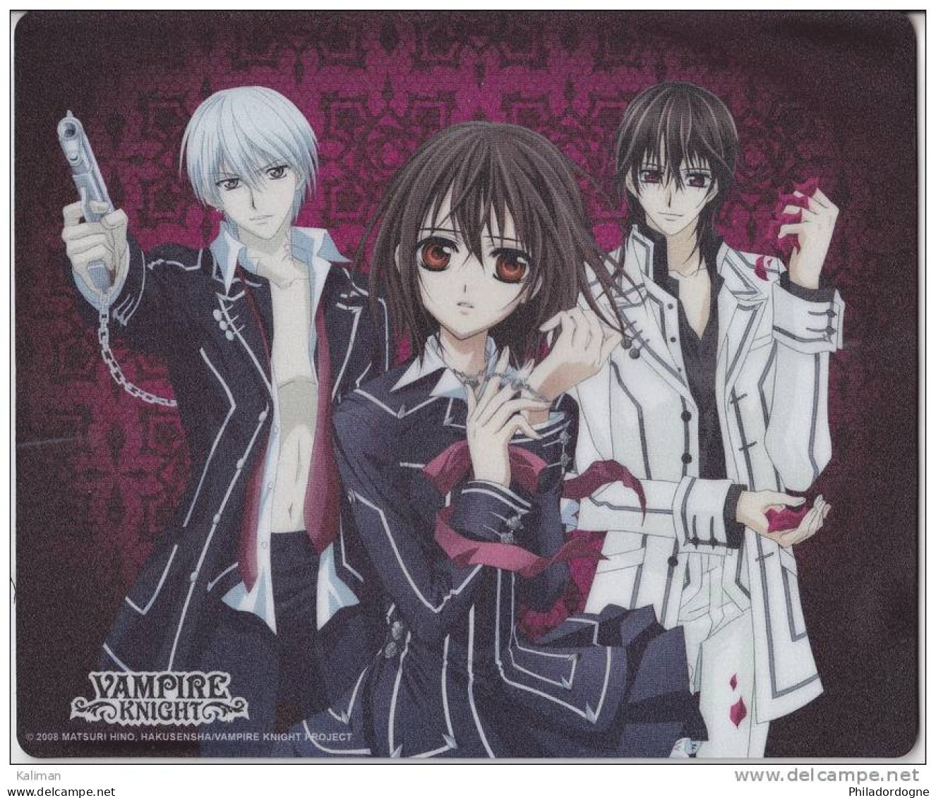 Tapis De Souris Mousse Collector - Manga "Vampire Knight" - Autres & Non Classés