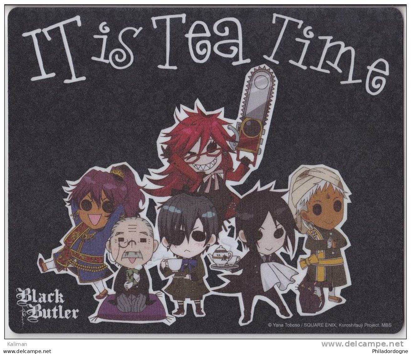 Tapis De Souris Mousse Collector - Manga "Black Butler - It Is Tea Time" - Other & Unclassified