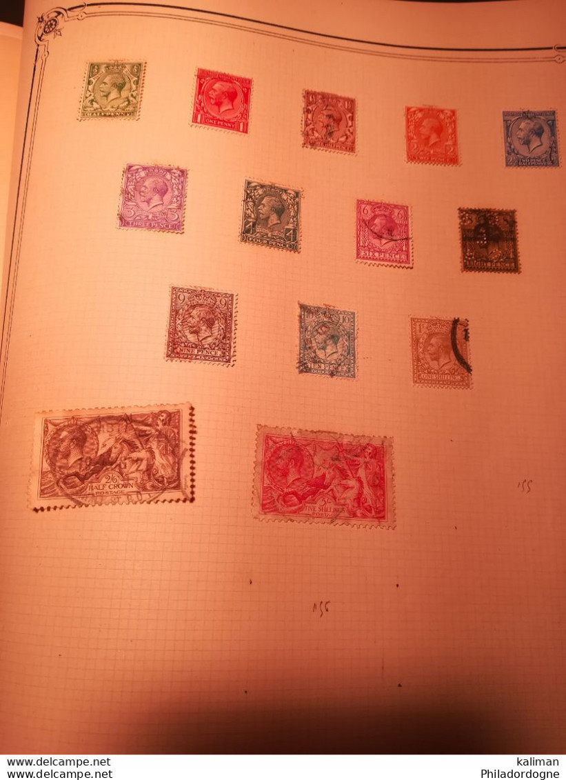 Grande Bretagne - 1840/1924 - Collection montée sur feuilles d'album +9000euros de cote