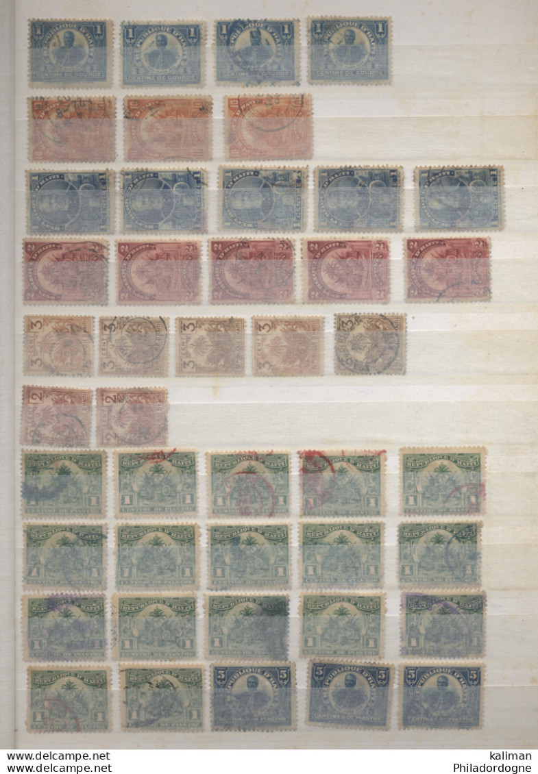 Haiti - Anciens Timbres Sur 2 Pages - Haïti